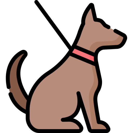 ilustración de un perro sentado